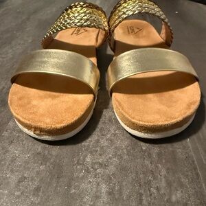 Cliffs by White Mountain Gold Sandals